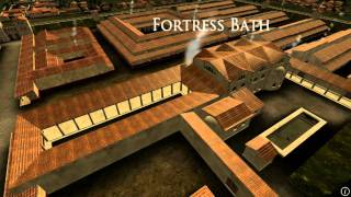 Animation of ancient Roman Fort in Caerleon Wales [upl. by Damita]