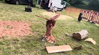 A fabulous range of wooden sculpture at Caerleon festival 2024 [upl. by Richma6]