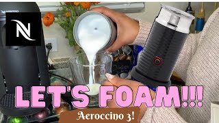 How To Foam Milk With Aeroccino 3 Make Coffee With Foam Tips amp Tricks  Easy Foamed Latte Recipe [upl. by Howey]